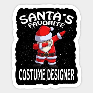 Santas Favorite Costume Designer Christmas Sticker